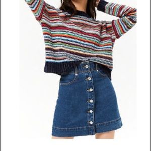 Button Up Denim Skirt - Size Small